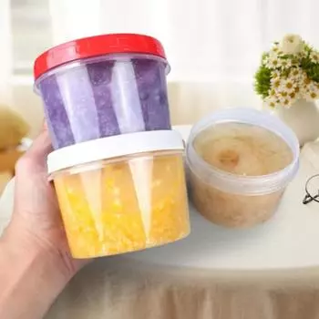 4 шт., 500 мл, контейнер для хранения продуктов в холодильнике, без BPA, безопасный для микроволновой печи, прозрачный дизайн, штабелируемый герметичный ящик для хранения разноцветный