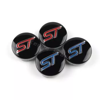 4 шт. 54 мм ST Line автомобильные колпачки для колесных дисков для Ford Focus Mondeo Mustang Fiesta Kuga MK2 Everest Escape аксессуары красный
