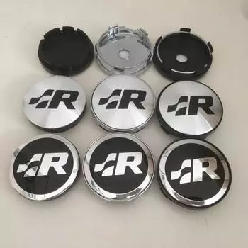 4 шт. 56 мм 60 мм, центральная крышка колеса автомобиля, крышка ступицы, смоляный значок, эмблема, наклейка, Стайлинг, автоаксессуары 56mm чёрный