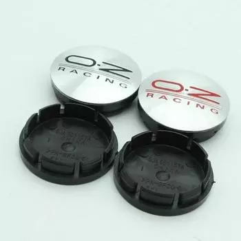 4 шт. 56 мм колпак ступицы обода автомобиля центр колеса OZ OZ Racing логотип значок эмблема детали чёрный