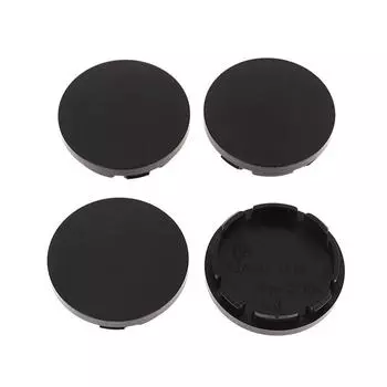 4 шт., 56 мм, колпаки для центральной ступицы колеса автомобиля, универсальные колпаки для шин автомобиля ABS, обод обода чёрный