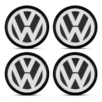 4 шт. 56 мм Наклейка на центр колеса автомобиля из алюминиевого сплава Наклейка на ступицу для Volkswagen B5 B6 B7 T4 T5 Golf 4 5 6 7 Polo Passat Tiguan Jetta Gol Автоаксессуары