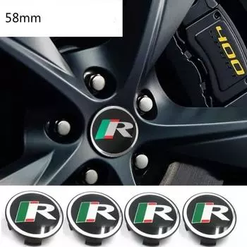 4 шт. 58 мм R гоночный автомобиль эмблема значок колпаки ступицы колеса центральная крышка для JA-GUAR XF XJ XJS XK S-TYPE X-TYPE