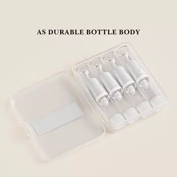 4 шт. 5 мл безвоздушные банки с дозатором пустые многоразовые флаконы для крема для глаз, сыворотки, лосьона, эфирного масла, контейнер для хранения косметики