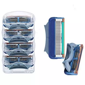 4 шт. 5-слойные лезвия для бритья бритвенные лезвия для мужчин Gilett Fusionee Power Shaver Blades