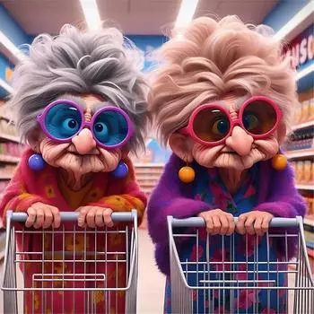 4 шт. 5D DIY полный круглый сверло алмазная картина Бабушка набор для домашнего декора 30x30 см