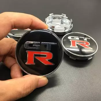 4 шт./60 мм автомобильный значок, колпаки ступицы колеса, центральная крышка, эмблема GTR, логотип, наклейки, наклейки, Стайлинг автомобиля для Ni + ss + an