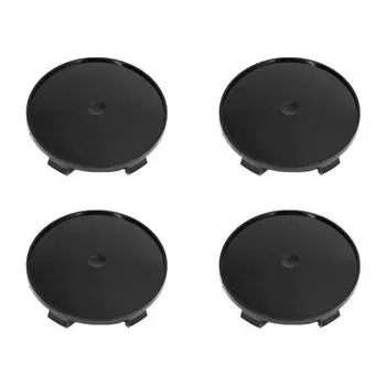 4 шт., 68 мм, колпаки на колеса автомобиля, хромированные, автомобильные колпаки на диски, пыленепроницаемые, стильный настраиваемый логотип, легко устанавливаются, автомобильные колпаки 4pcs чёрный