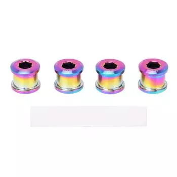 4 шт. 6,5 мм цепная звездочка для велосипеда с одним диском, винт из титанового сплава, однокомпонентный болт для звездочек BMX