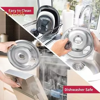 4 шт. 6/8-дюймовый поддон для варочной панели, круглая электрическая плита, верхняя горелка, хромированный держатель поддона для фильтра, сменные кухонные принадлежности 4pcs