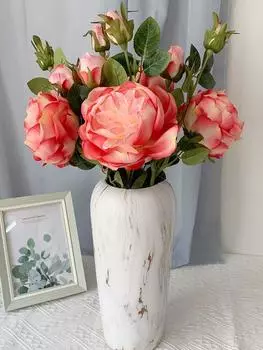 4 шт., 80 см, искусственные цветы розы, искусственные розы с длинными стеблями, реалистичный свадебный букет из искусственных роз для свадебной цветочной вечеринки, домашний стол, декор двора белый