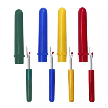 4 шт., 8,2 см, стальной красочный шовный вспарыватель, швейный инструмент, резак для вырезания отверстий с пластиковой крышкой