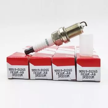 4 шт. 90919-01265 FK16RA8 двойная иридиевая свеча зажигания для Toyota Hybird 2012-2019 Prius C 1.5L Yaris 9091901265 FK16R-A8 90919 01265