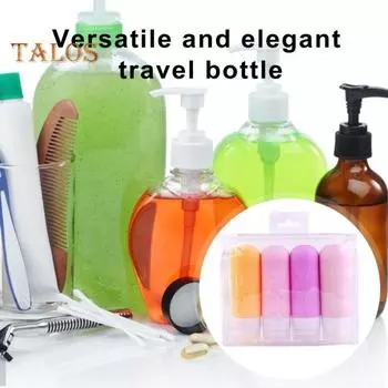 4 шт., 90 мл, дозирующая бутылка, герметичные дорожные бутылки, силиконовый сжимаемый контейнер для жидкости для шампуня, кондиционера, лосьона A