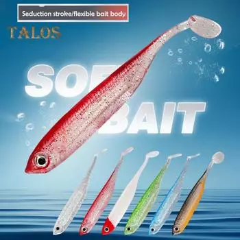 4 шт. 9 см/4 г мягкая рыболовная приманка с хвостом-лопастью блестящая реалистичная бионическая цветная силиконовая искусственная приманка аксессуары для рыбалки в пресной и соленой воде синий