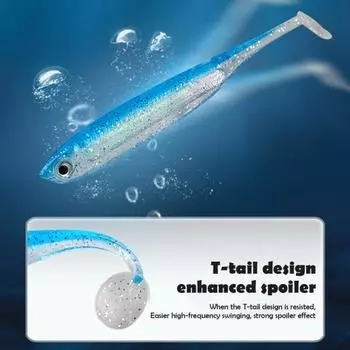 4 шт. 9 см/4 г мягкая рыболовная приманка с хвостом-лопастью блестящая реалистичная бионическая цветная силиконовая искусственная приманка аксессуары для рыбалки в пресной и соленой воде