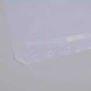 4 шт. A6, карманы для переплета с 6 отверстиями, водонепроницаемые конверты из ПВХ, сумки на молнии зелёный