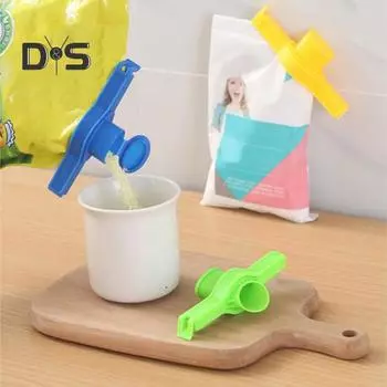 4 шт. эффективные уплотнительные зажимы пылезащитные креативные уплотнительные зажимы для пищевых продуктов типа заливки синий