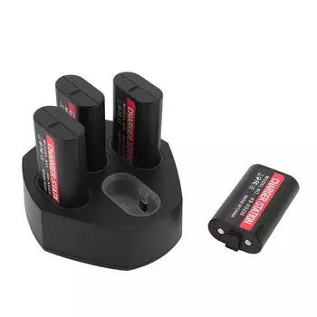 4 шт. Аккумуляторная батарея для игрового контроллера 3600 мАч с зарядной станцией