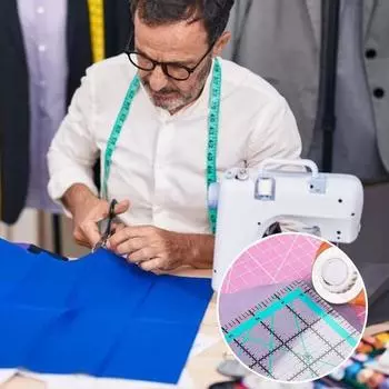 4 шт. акриловая линейка для квилтинга 4,5/6/9,5/12,5-дюймовая квадратная линейка для резки ткани с четкой маркировкой шаблон для проектов по шитью и рукоделию жёлтый