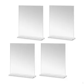 4 шт., акриловая подставка для вывески, вертикальный флаер меню, двухсторонний дисплей для