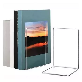 4 шт. акриловые подставки для книг прозрачные подставки для книг органайзер держатель для книг подставка для книг видеоигры декоративные подставки для книг