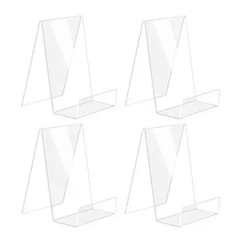 4 шт. акриловый пьедестал выставочный стенд стенд для карт держатель знака прозрачный акриловый телефон листовка книга меню плакат брошюра журнал настольный знак дисплей