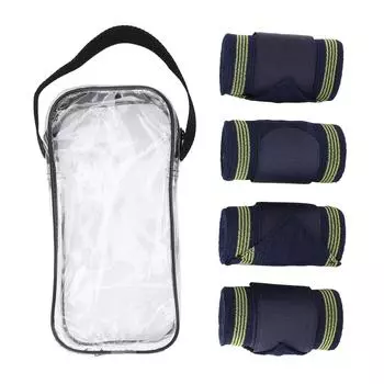 4 шт. эластичные повязки для ног лошади, дышащие эластичные повязки для лошадей, предотвращают отеки ночью