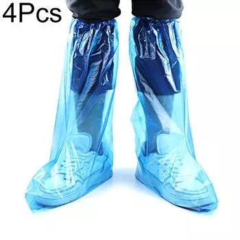 4 шт. эластичные современные прозрачные практичные чехлы для обуви от дождя простота водонепроницаемый пластик одноразовые
