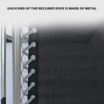 4 шт. эластичный шнур для банджи-веревки для складного стула Zero Gravity Chair Recliner шнурки запасная часть для кресла-качалки товары для дома серый