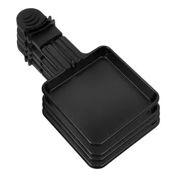 4 шт. электрическая духовка гриль сковорода для жарки хлеба сковорода плавильная печь для сыра портативная черная пластиковая чёрный