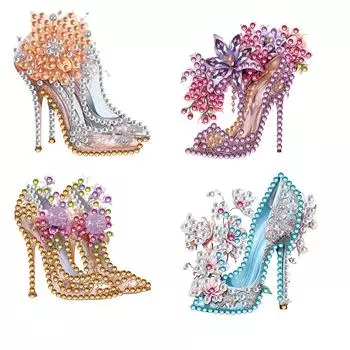 4 шт. Алмазная картина брошь роза алмазная картина булавки для свадебной вечеринки подарок LL279