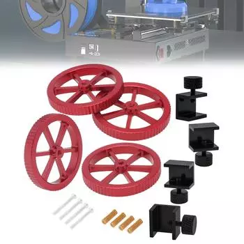 4 шт. алюминиевая ручная выравнивающая гайка, подходит для Creality/Ender 3/5 CR 10/20 серии/3D-принтера