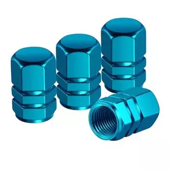 4 шт. алюминиевых колпачков для вентилей, чехлы для шин, нержавеющие металлические колпачки для винтов, для легковых и грузовых автомобилей One Size