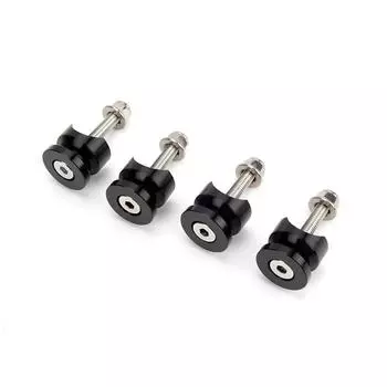 4 шт. Алюминиевый сплав Мотоцикл Задний кофр Хвост Бокс Шлем Кофр Втулка Подушка