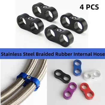 4 шт. An -10 An10 19 мм оплеточный разделитель шланга зажим фитинг адаптер кронштейн черный