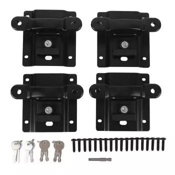 4 шт. анкерных креплений для кузова грузовика с пластинами из легированной стали, надежная точка крепления FL3Z 99000A64 B для