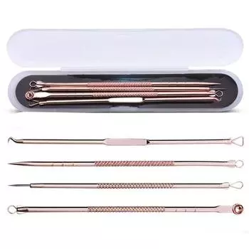 4 шт. антибактериальный инструмент для удаления черных точек иглы для лица экстрактор для удаления пятен