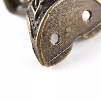 4 шт. антикварный латунный сундук для ювелирных изделий, деревянная коробка, шкаф, декоративные ножки, уголок OneSize