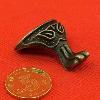 4 шт. антикварный латунный сундук для ювелирных изделий, деревянная коробка, шкаф, декоративные ножки, уголок