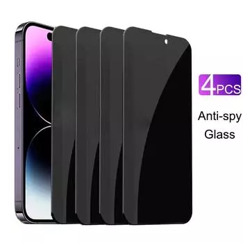 4 шт. антишпионская защитная пленка для экрана для iPhone 15 14 13 12 11 XR X/XS 7/8 6 Pro Max Plus Privacy Glass iphone 11 чистый