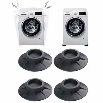 4 шт., антивибрационные подушечки для ног для стиральной машины, резиновый коврик для сушки, нескользящая накладка, универсальная мебельная накладка для ног, защита для пола