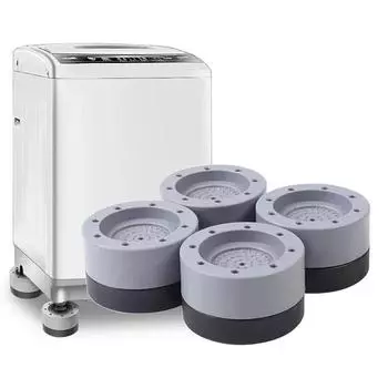 4 шт. антивибрационные подушечки для стиральной машины, резиновые ножки, коврик для ног, антивибрационный коврик, универсальный слипстоп, бесшумная основа для ножек для мебели