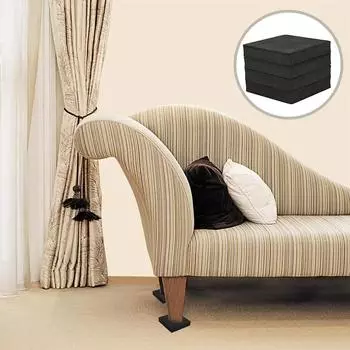 4 шт. Антивибрационные прокладки Губка Качество Бесшумный Коврик Квадратный Универсальный Бесшумный Практичный Портативный Легкий Инструменты Для Кухни И Ванной Комнаты