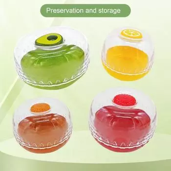 4 шт. Авокадо Saver Holder Food Crisper Storage Box с прозрачной крышкой BPA Free