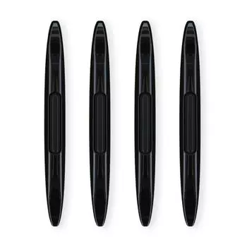 4 шт., автомобильная анти-столкновительная антистатическая силиконовая лента, термогибкая, универсальная, устойчивая самоклеящаяся авто-внедорожник белый