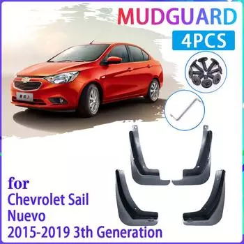 4 шт. автомобильные брызговики для Chevrolet Sail Nuevo 2015 2016 2017 2018 брызговики Fender брызговики авто