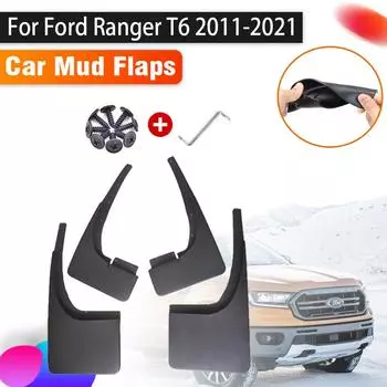 4 шт. автомобильные брызговики для Ford Ranger T6 аксессуары 2011 ~ грязевой брызговик брызговик переднее заднее крыло автомобиля