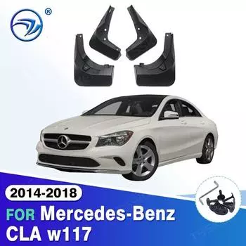 4 шт. автомобильные брызговики для Mercedes-Benz CLA w117 2014-2018 2015 2016 2017 обшивка брызговики брызговики аксессуары для брызговиков 2014-2018
