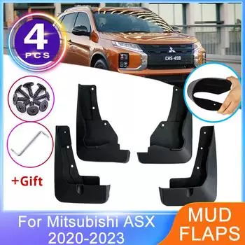 4 шт. автомобильные брызговики для Mitsubishi ASX Renault Captur ~ 2023, брызговики, брызговики, защита колес